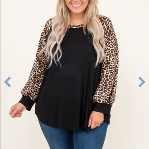 Chic Soul - Living and Laughing Top Black (NWOT)